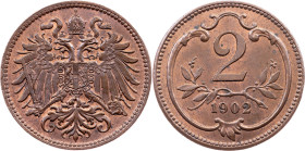 Franz Joseph I., 2 Heller 1902, Vienna