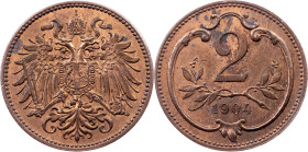Franz Joseph I., 2 Heller 1904, Vienna