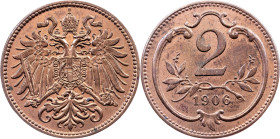 Franz Joseph I., 2 Heller 1906, Vienna
