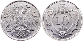 Franz Joseph I., 10 Heller 1895, Vienna