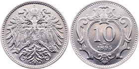 Franz Joseph I., 10 Heller 1895, Vienna