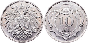 Franz Joseph I., 10 Heller 1911, Vienna