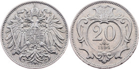 Franz Joseph I., 20 Heller 1894, Vienna