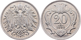 Franz Joseph I., 20 Heller 1895, Vienna
