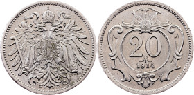 Franz Joseph I., 20 Heller 1914, Vienna
