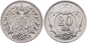 Franz Joseph I., 20 Heller 1914, Vienna