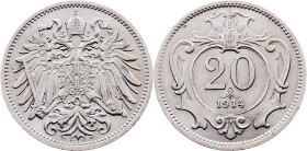 Franz Joseph I., 20 Heller 1914, Vienna