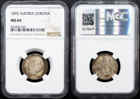 Franz Joseph I., 1 Krone 1893, Vienna