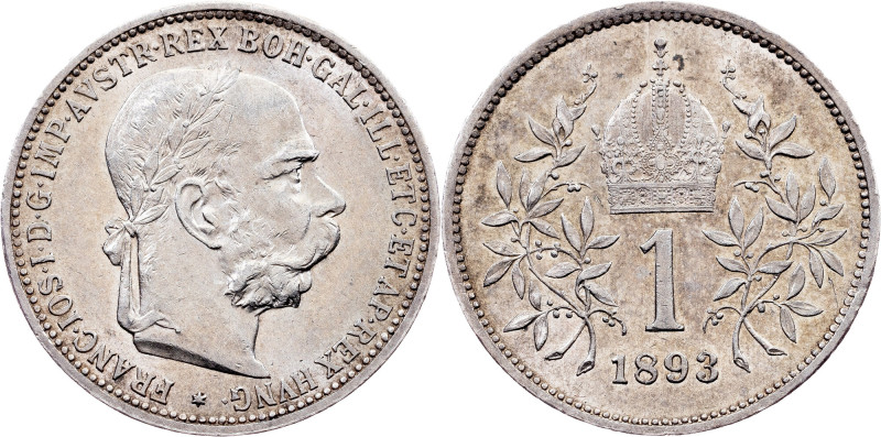 Franz Joseph I., 1 Krone 1893, Vienna Category : Habsburg
Ruler/Area : Franz Jo...