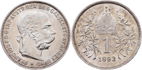 Franz Joseph I., 1 Krone 1893, Vienna