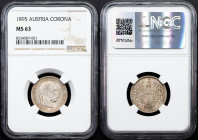 Franz Joseph I., 1 Krone 1895, Vienna