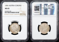 Franz Joseph I., 1 Krone 1896, Vienna