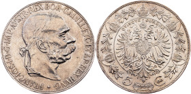 Franz Joseph I., 5 Kronen 1900, Vienna
