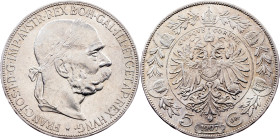 Franz Joseph I., 5 Kronen 1907, Vienna