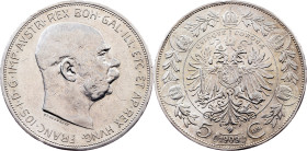 Franz Joseph I., 5 Kronen 1909, Vienna
