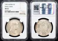 Franz Joseph I., 5 Kronen 1909, Vienna