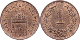 Franz Joseph I., 1 Filler 1893, KB, Kremnitz