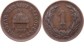 Franz Joseph I., 1 Filler 1893, KB, Kremnitz