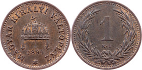 Franz Joseph I., 1 Filler 1894, KB, Kremnitz