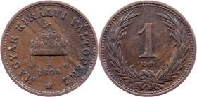 Franz Joseph I., 1 Filler 1894, KB, Kremnitz