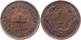 Franz Joseph I., 1 Filler 1897, KB, Kremnitz