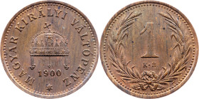 Franz Joseph I., 1 Filler 1900, KB, Kremnitz