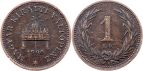 Franz Joseph I., 1 Filler 1900, KB, Kremnitz