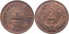 Franz Joseph I., 2 Filler 1895, KB, Kremnitz