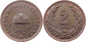 Franz Joseph I., 2 Filler 1914, KB, Kremnitz