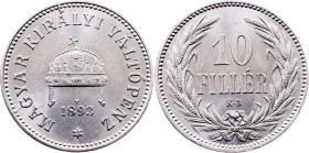 Franz Joseph I., 10 Filler 1893, KB, Kremnitz