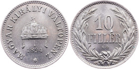 Franz Joseph I., 10 Filler 1894, KB, Kremnitz