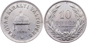 Franz Joseph I., 10 Filler 1894, KB, Kremnitz