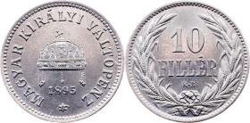 Franz Joseph I., 10 Filler 1895, KB, Kremnitz