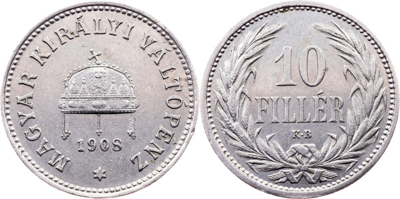 Franz Joseph I., 10 Filler 1908, KB, Kremnitz Category : Habsburg
Ruler/Area : ...
