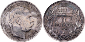 Franz Joseph I., 1 Korona 1894, KB, Kremnitz