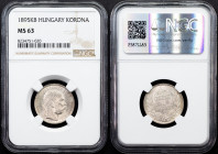 Franz Joseph I., 1 Korona 1895, KB, Kremnitz