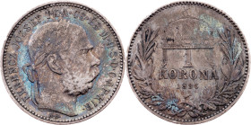 Franz Joseph I., 1 Korona 1896, KB, Kremnitz