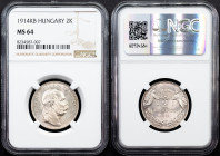 Franz Joseph I., 2 Korona 1914, KB, Kremnitz