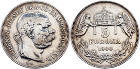 Franz Joseph I., 5 Korona 1900, KB, Kremnitz