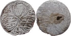 Charles II. of Liechtenstein-Kastelkorn, 1/2 Kreuzer 1682, Kremsier