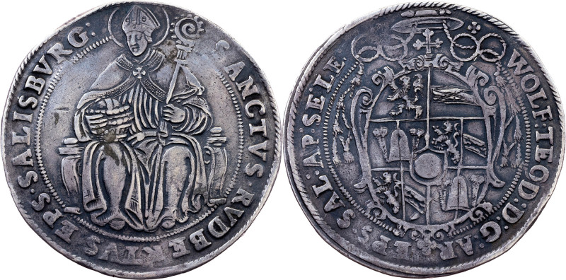 Salzburg, 1 Thaler ND (1587-1612), Salzburg Category : Houses and Religion relat...