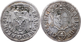Franz Anton von Harrach, 4 Kreuzer 1724, Salzburg