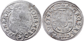 Silesia, Duchy of Jägerndorf, 3 Kreuzer 1619