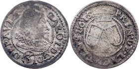 Silesia, Duchy of Troppau, 3 Kreuzer 1615, BH (Burghard Haase), Oppeln