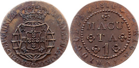 Angola, 1 Macuta 1814, Rio de Janeiro