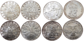 Austria, 100 Schilling 1963, 1965, 1967, 1968, Vienna