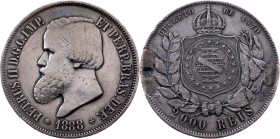 Brazil, 2000 Reis 1888