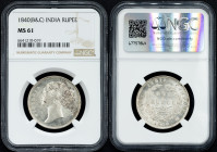 British India, 1 Rupee 1840, B&C