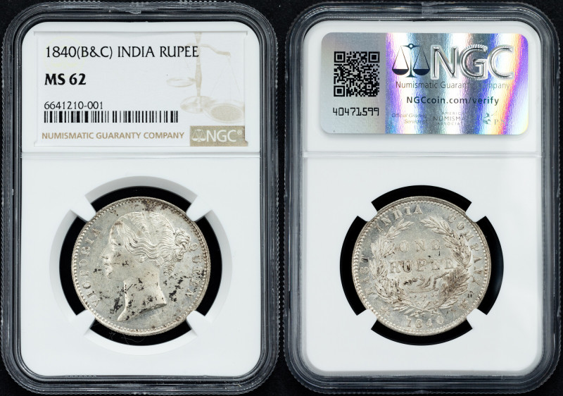 British India, 1 Rupee 1840, B&C Category : British India
Country/Region : Brit...