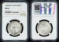 British India, 1 Rupee 1840, B&C